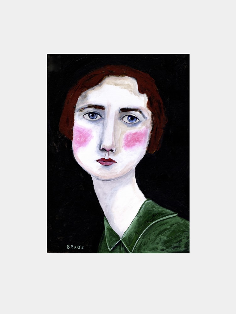 Mysterious Woman In Green