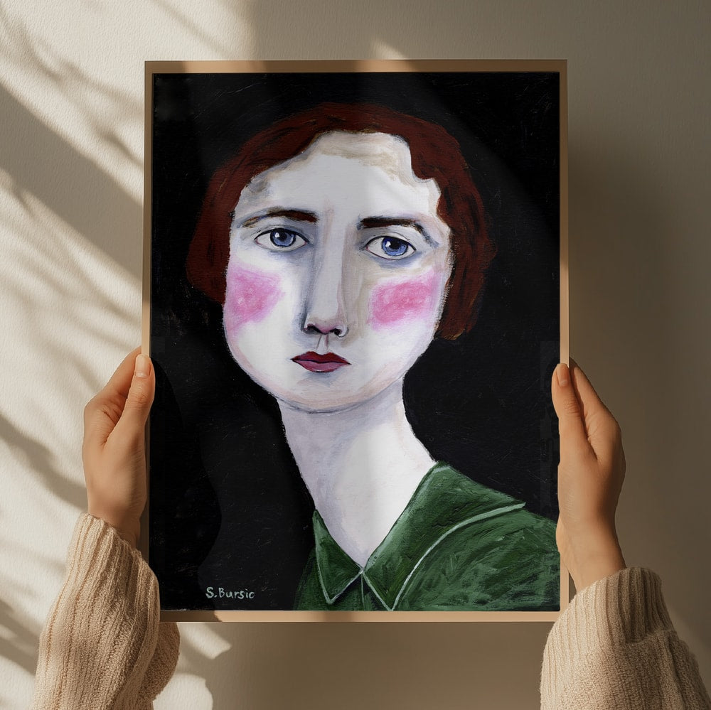 Mysterious Woman In Green
