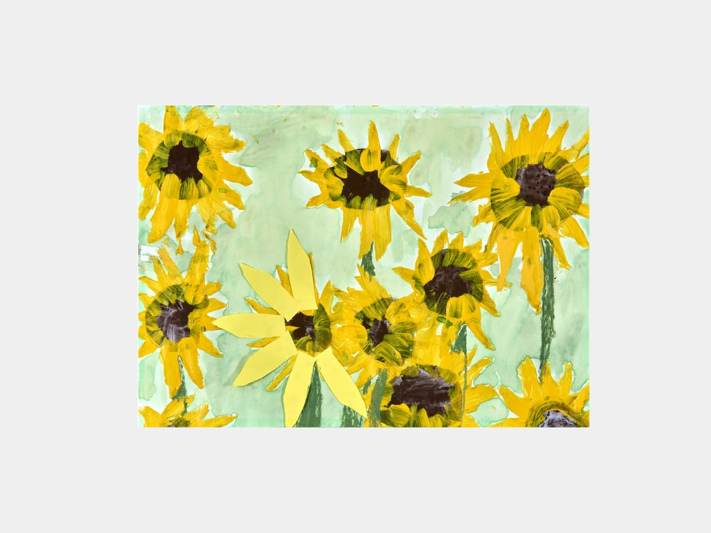 Cheerful Yellow Sunflowers