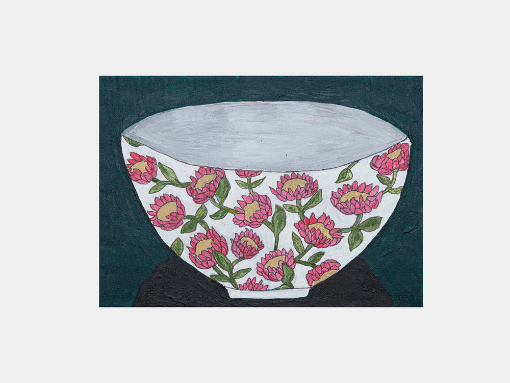 Painted Floral Bowl