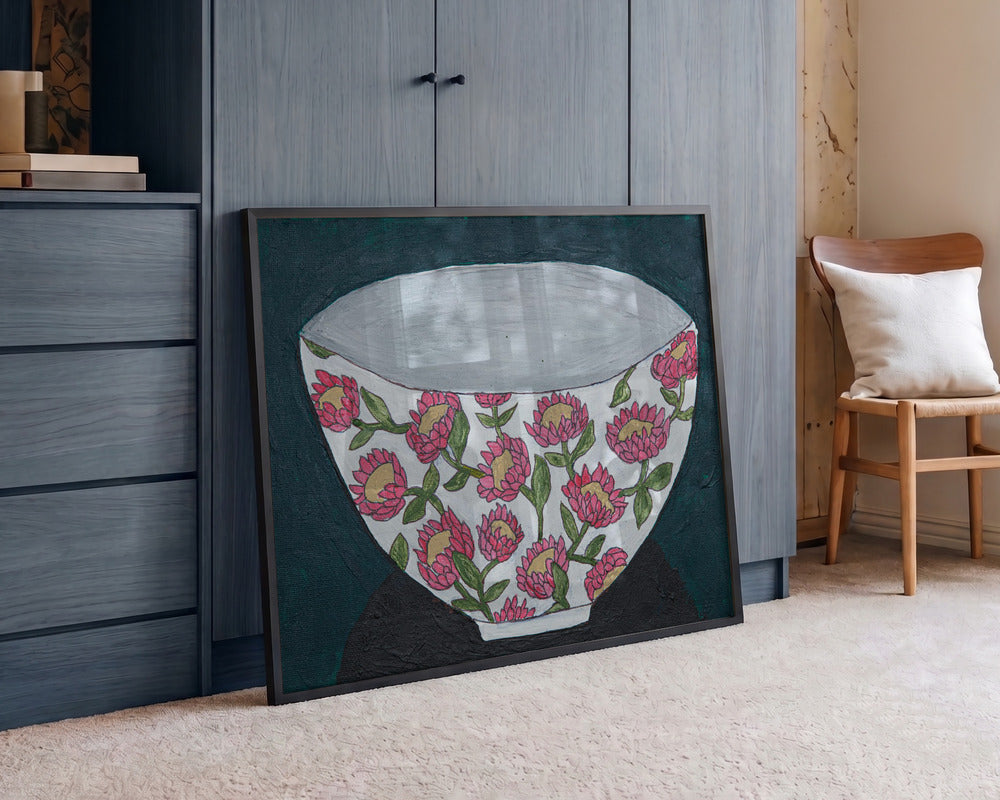 Painted Floral Bowl