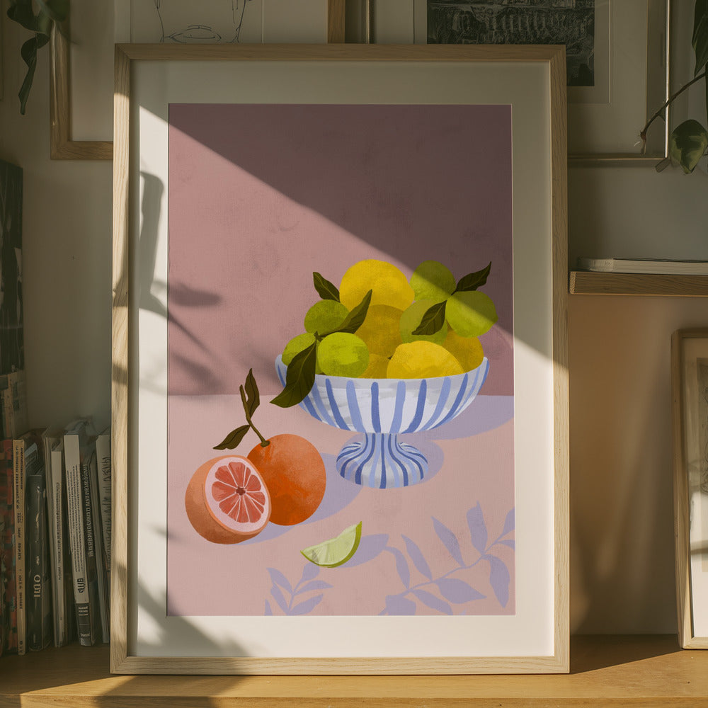 Citrus Symphony Art Print