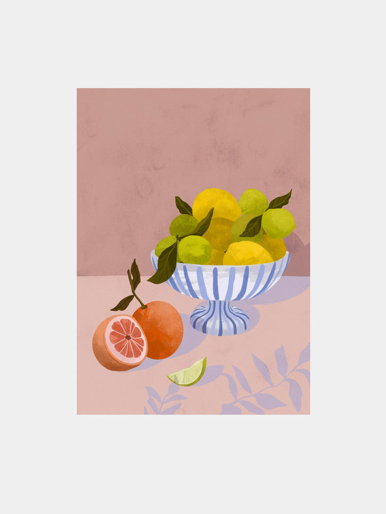 Citrus Symphony Art Print