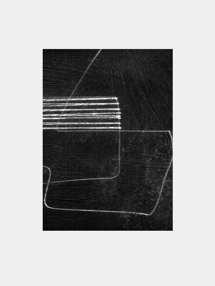 Black Abstract Art Print