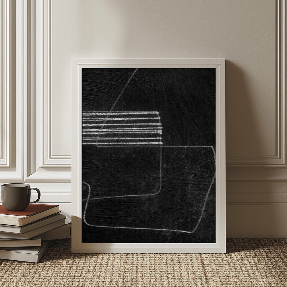 Black Abstract Art Print