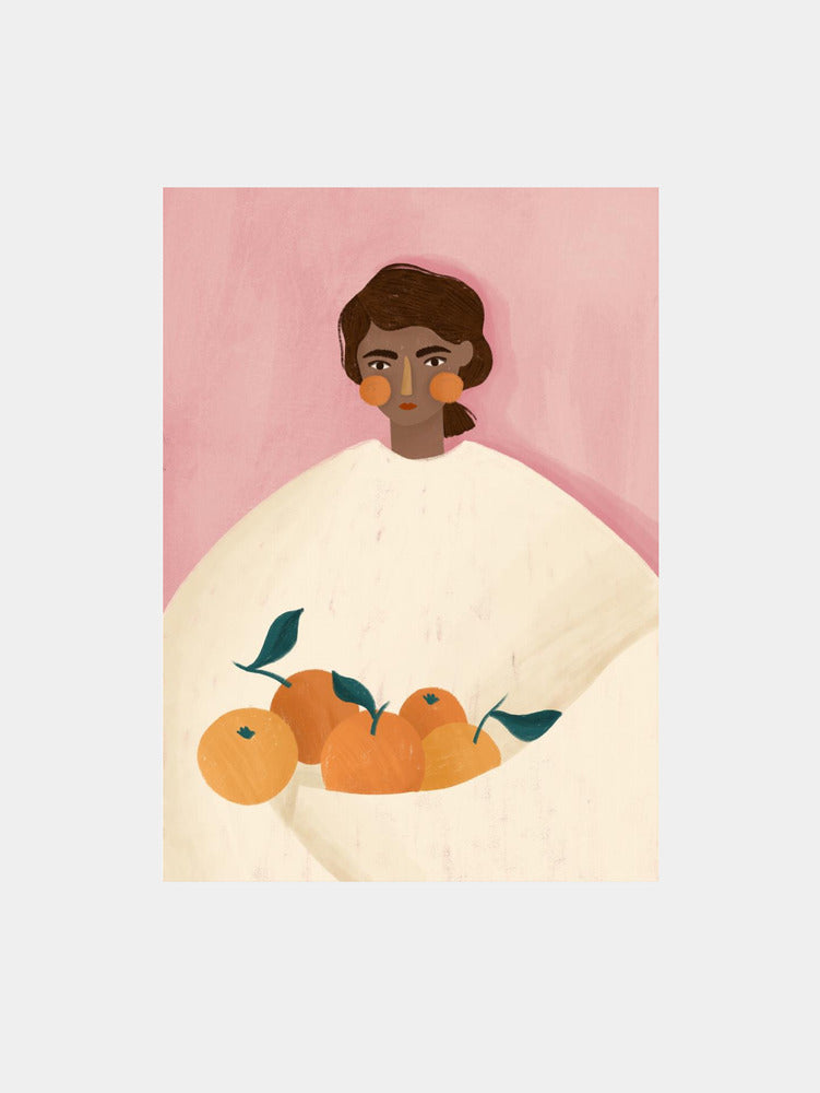 The Woman With the Oranges Art Print