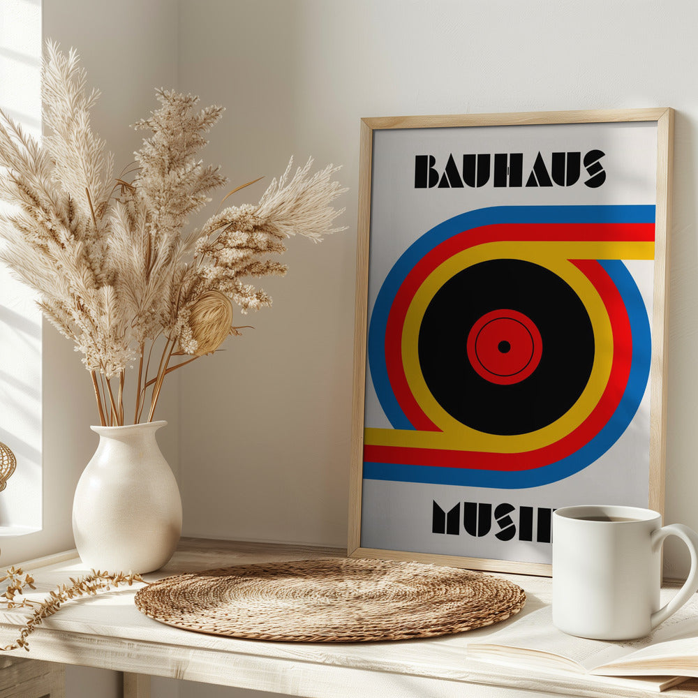 Bauhaus Musik Vinyl Art Print