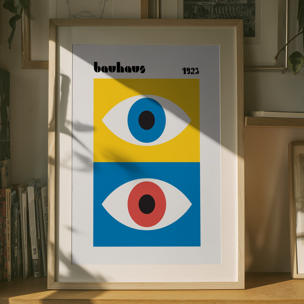 Bauhaus Eyes Abstract Art Print