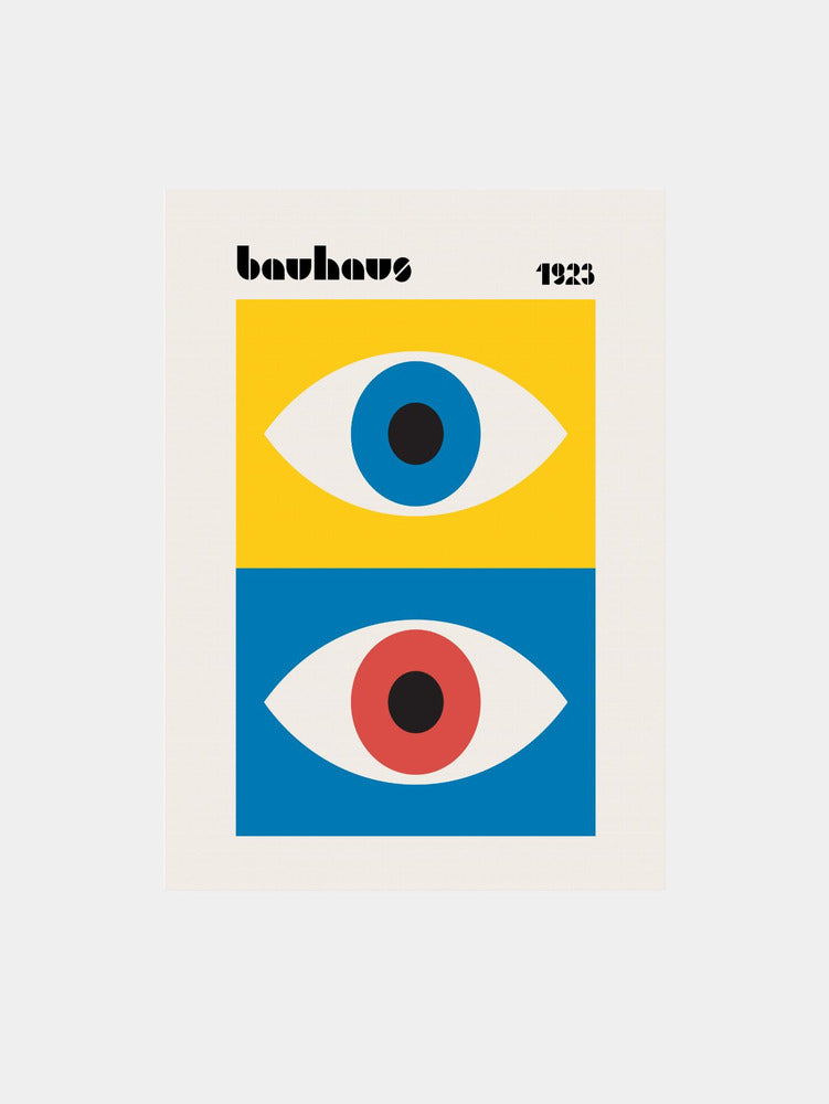Bauhaus Eyes Abstract Art Print