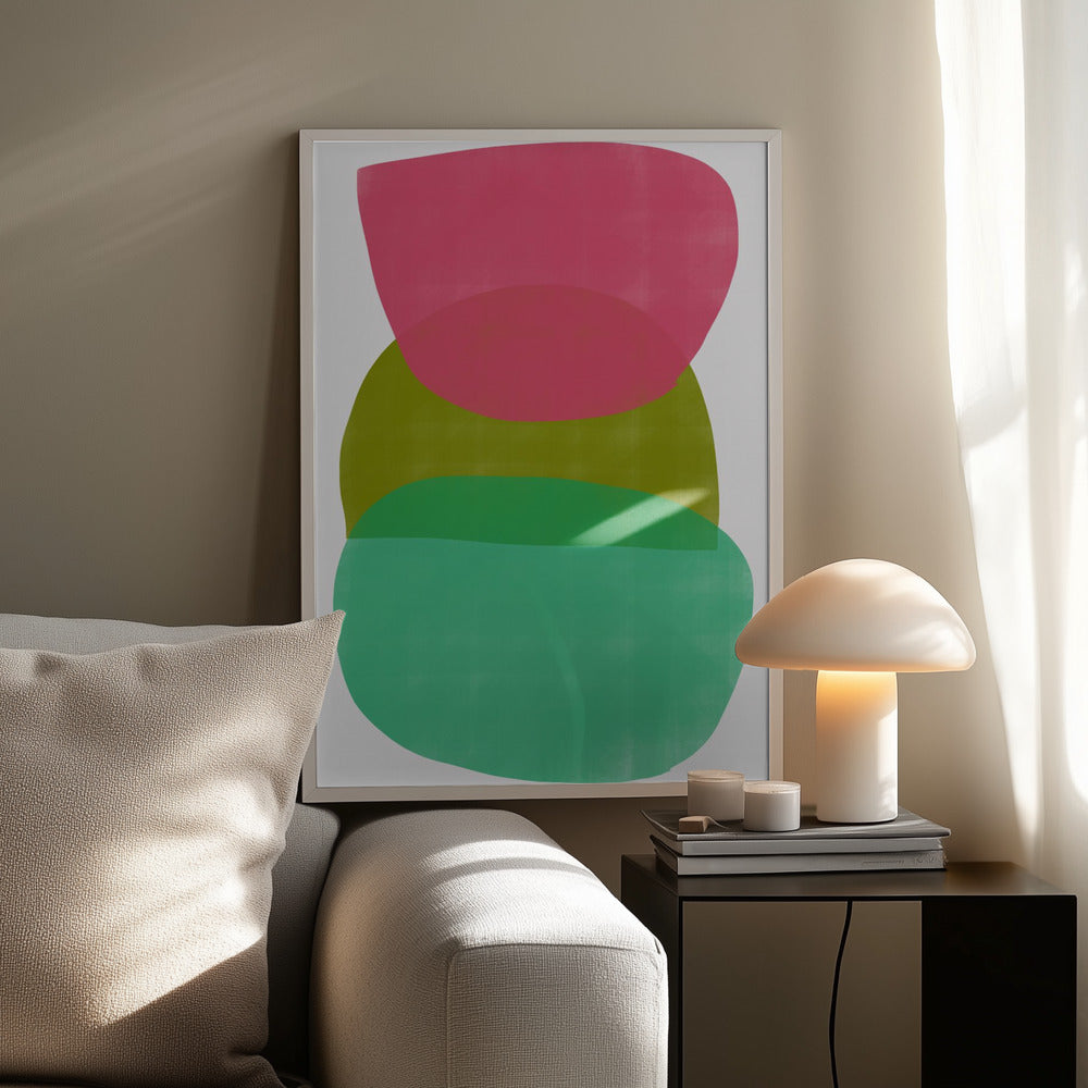Big Shape Relief III Art Print