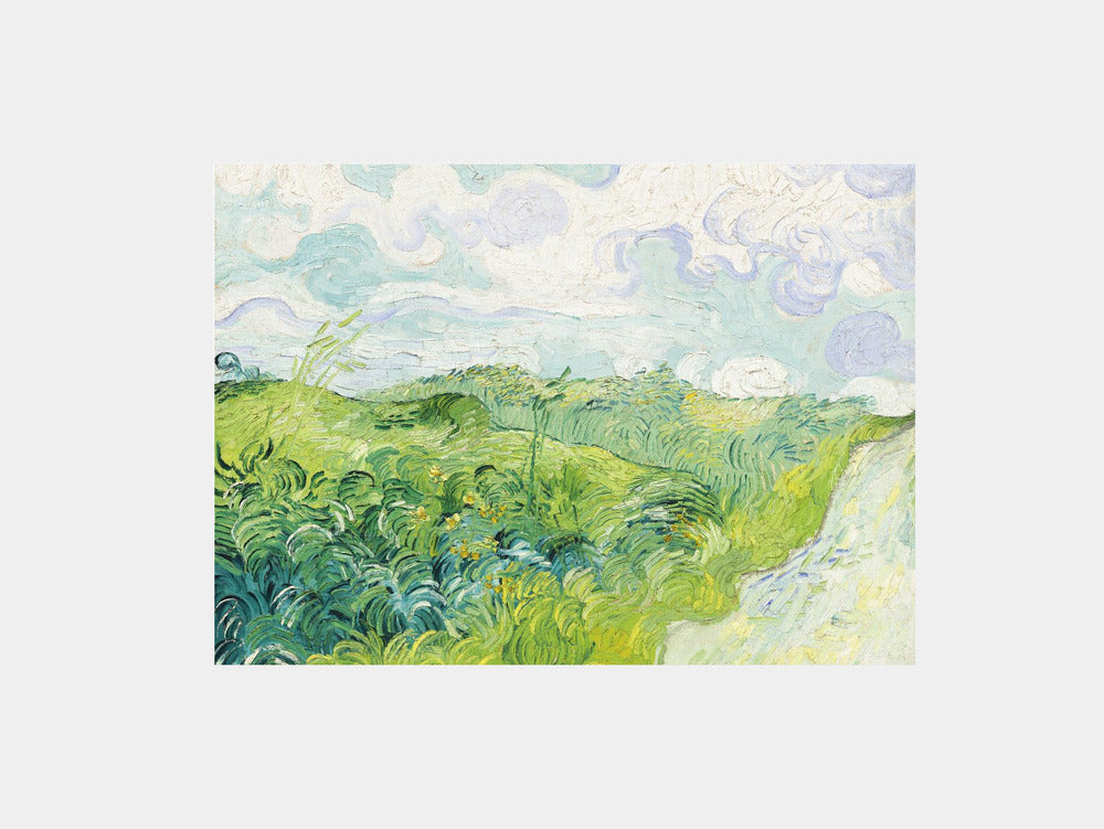 Van Gogh "Green Wheat Fields, Auvers (1890)" Art Print
