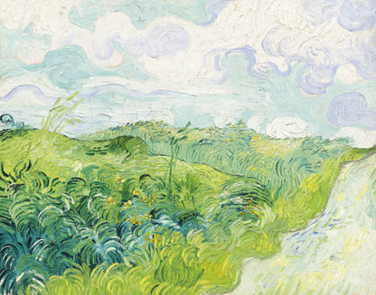 Van Gogh "Green Wheat Fields, Auvers (1890)" Art Print