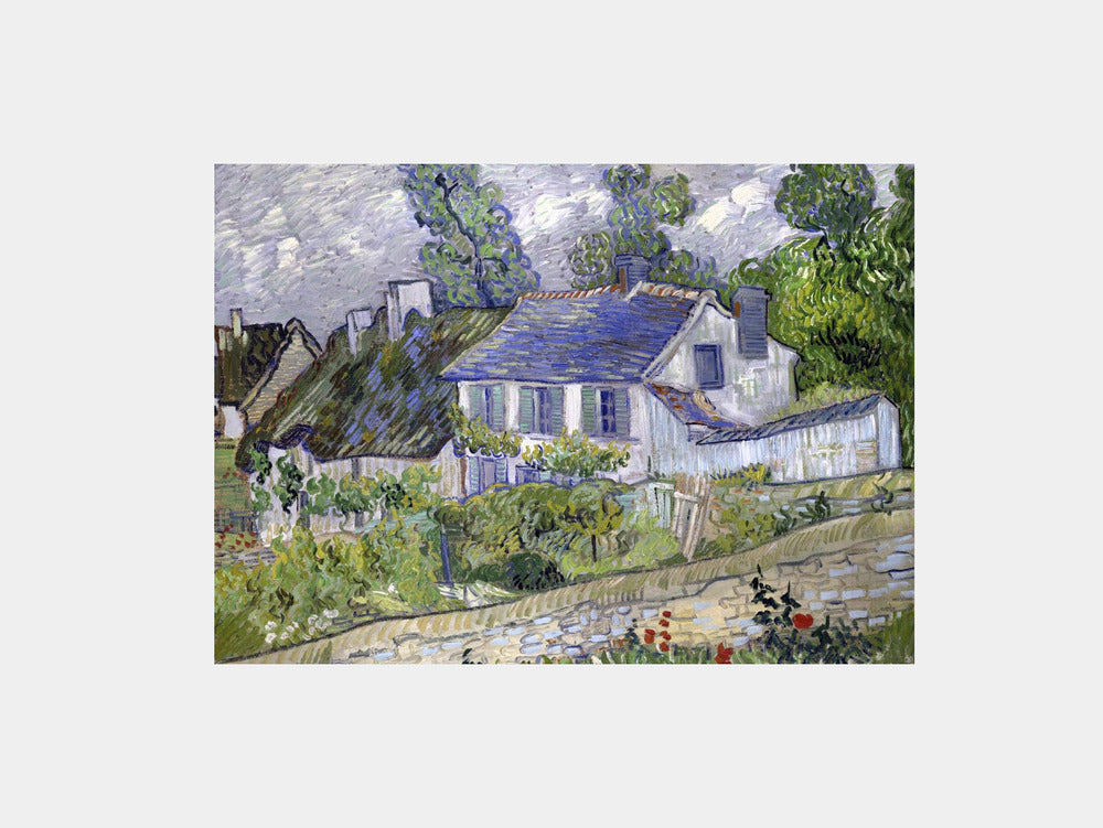 Van Gogh "Houses at Auvers (1890) Famous" Art Print