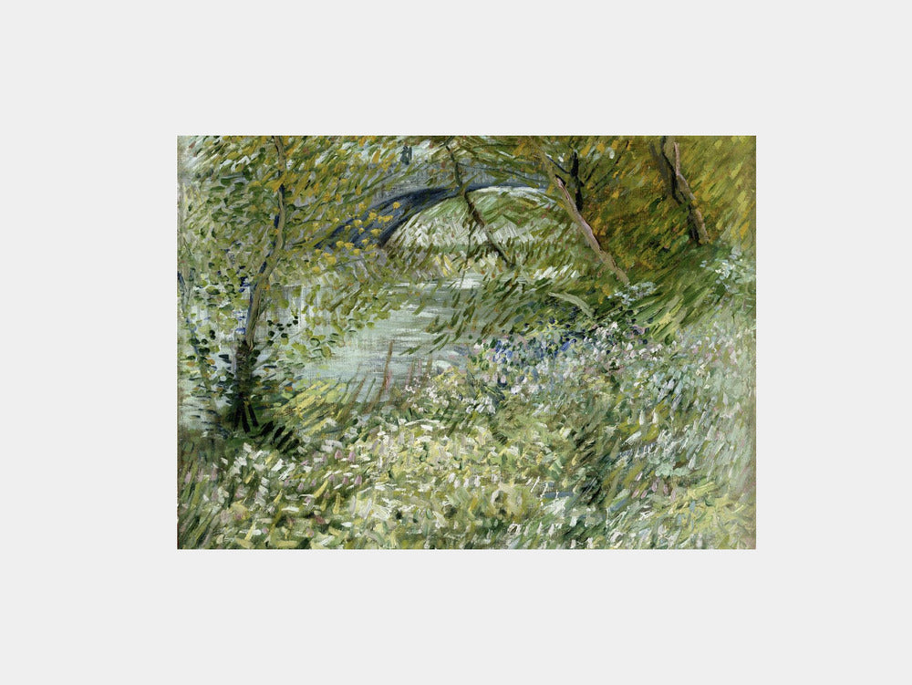 Van Gogh "River Bank In Springtime (1887)" Art Print