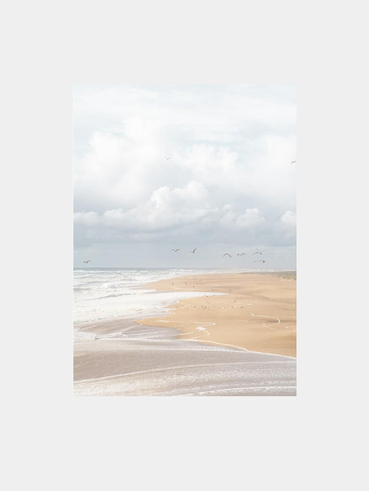 Nazaré Beach Art Print