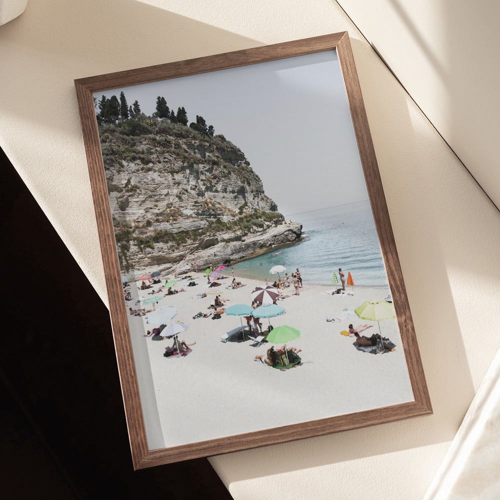Italian beach Art Print