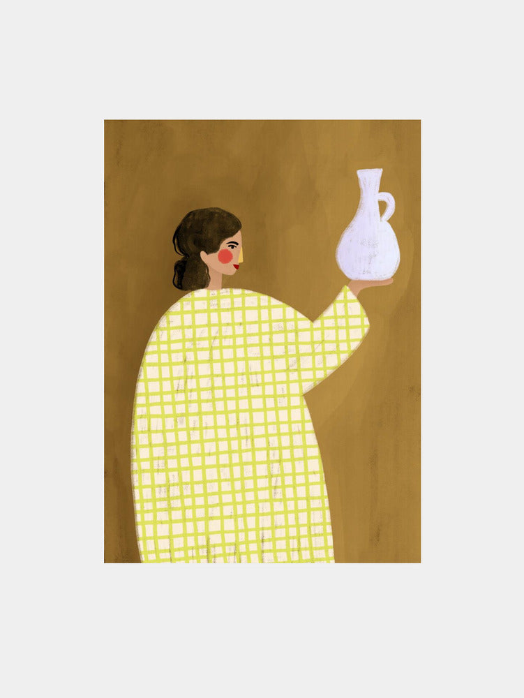 The Woman With Vase Art Print