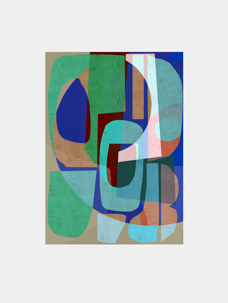 Neutral Shapes III Art Print