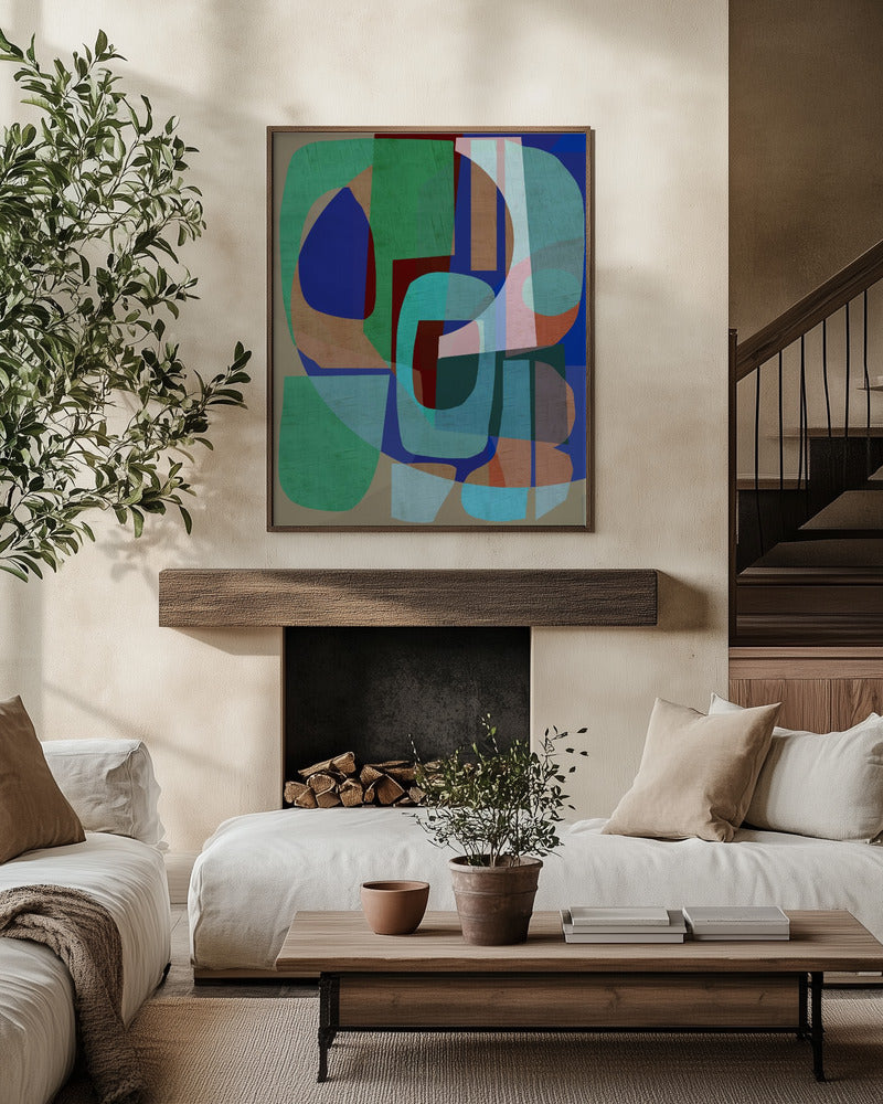 Neutral Shapes III Art Print