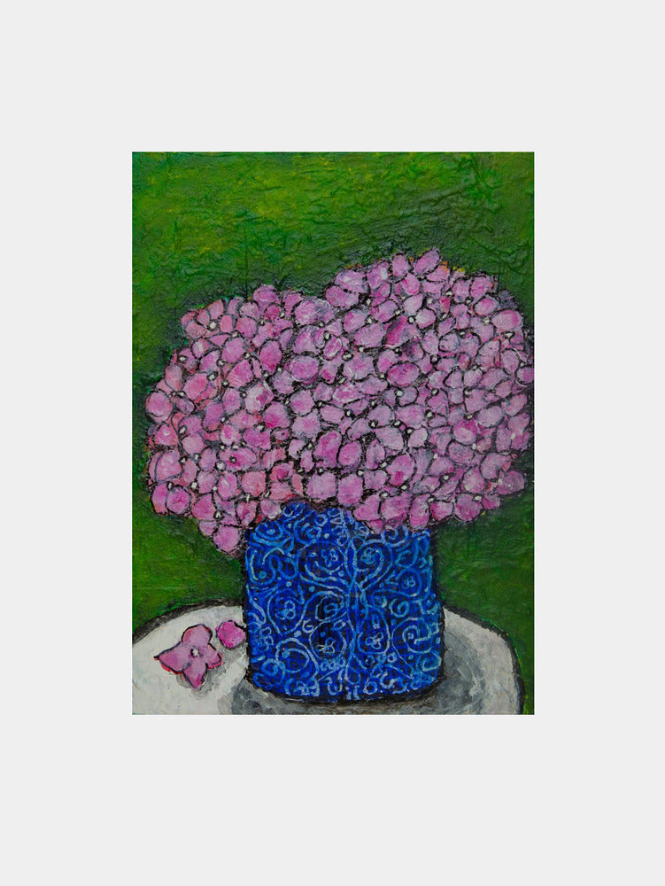 Pink Hydrangea Still Life