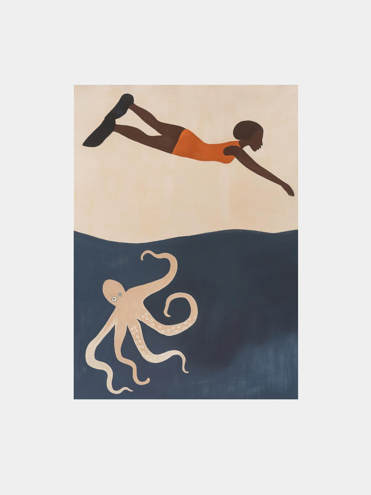 The Diver Art Print
