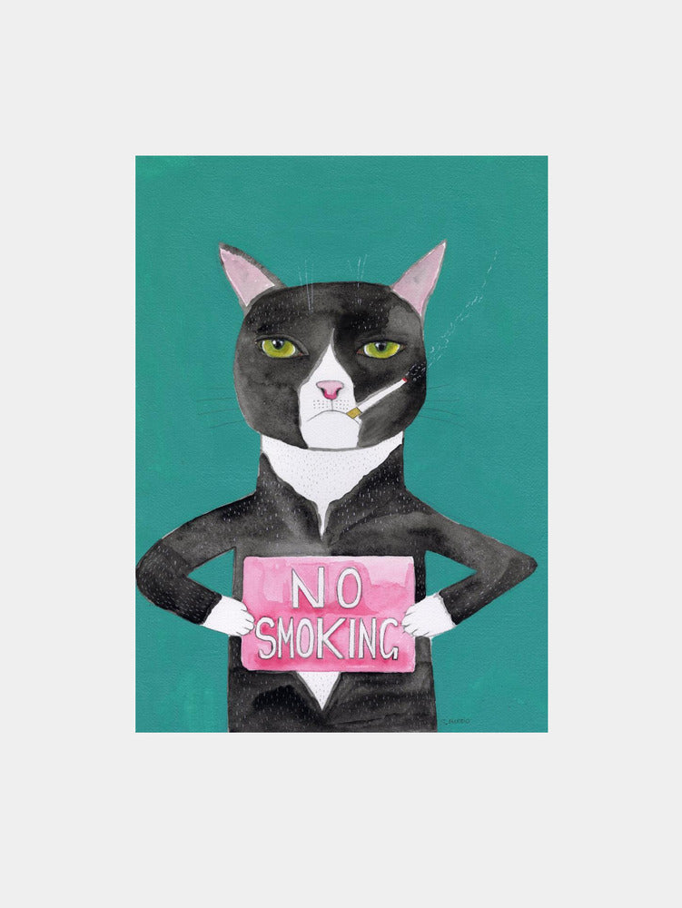Funny Smoking Cat
