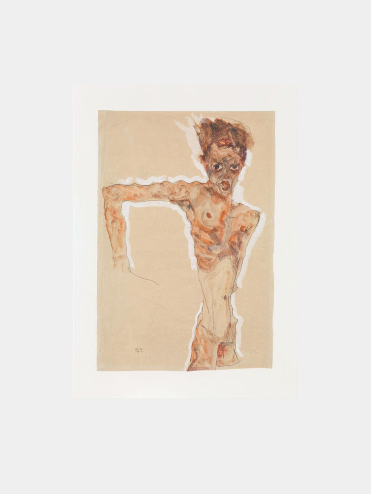 Egon Schiele "Self Portrait" Art Print