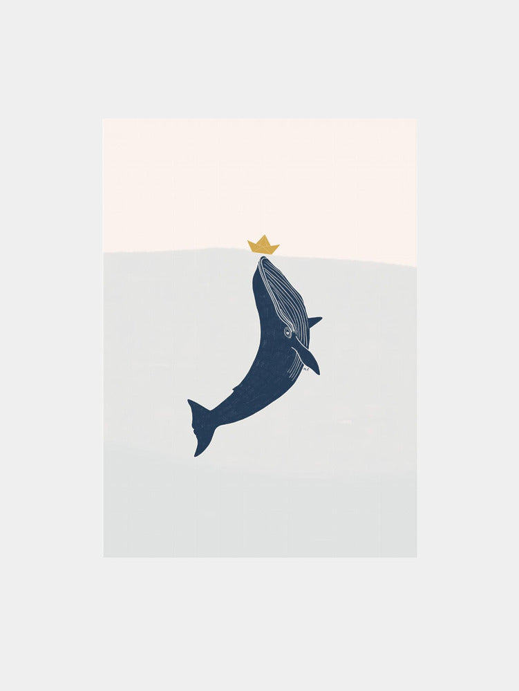 Blue Whale Golden Boat
