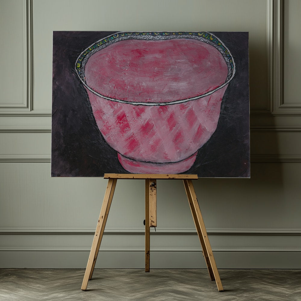 Patterned Pink Bowl