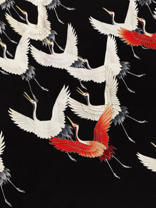 Furisode With a Myriad of Flying Cranes (1910–1920) Full