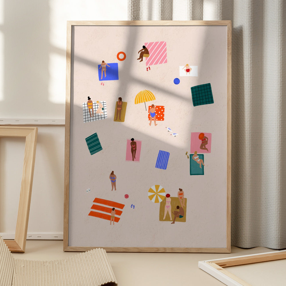 Beach Towel Harmony Art Print