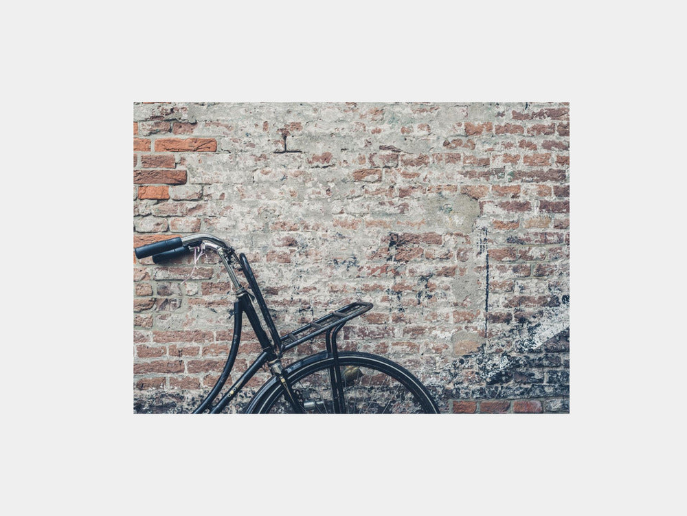 Dutch black bike Art Print