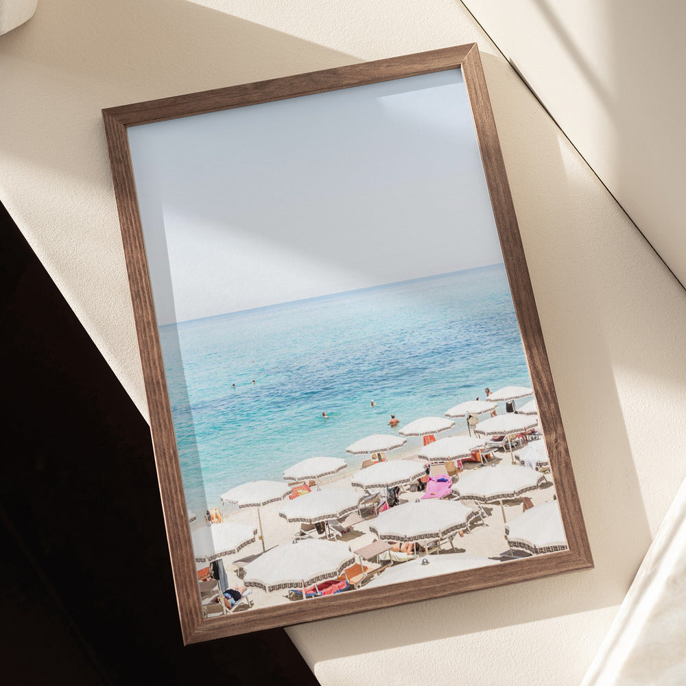 Beach in Tropea, Italy Art Print