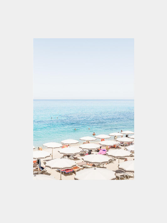 Beach in Tropea, Italy Art Print