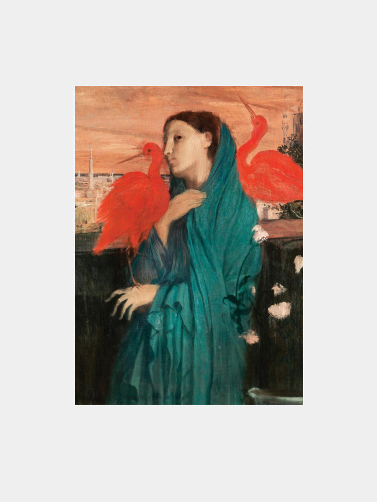 Edgar Degas: "Young Woman With Ibis" Art Print