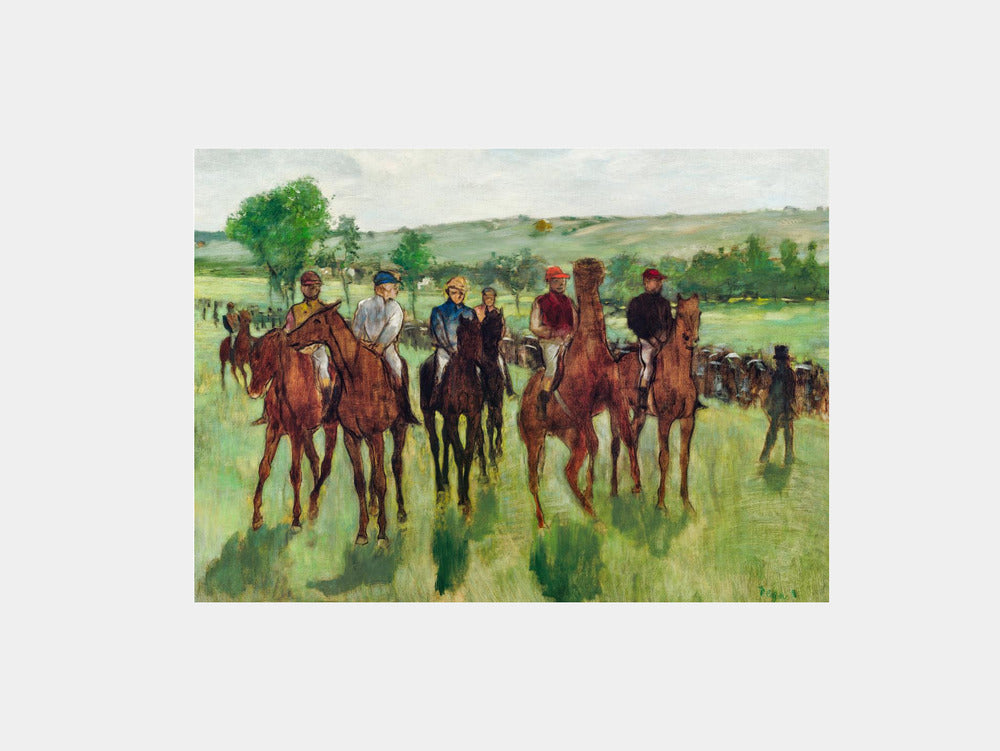 Edgar Degas: "The Riders" Art Print
