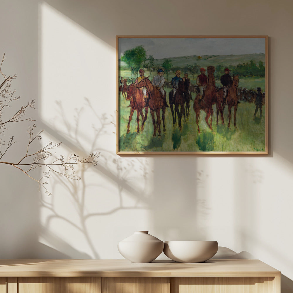 Edgar Degas: "The Riders" Art Print