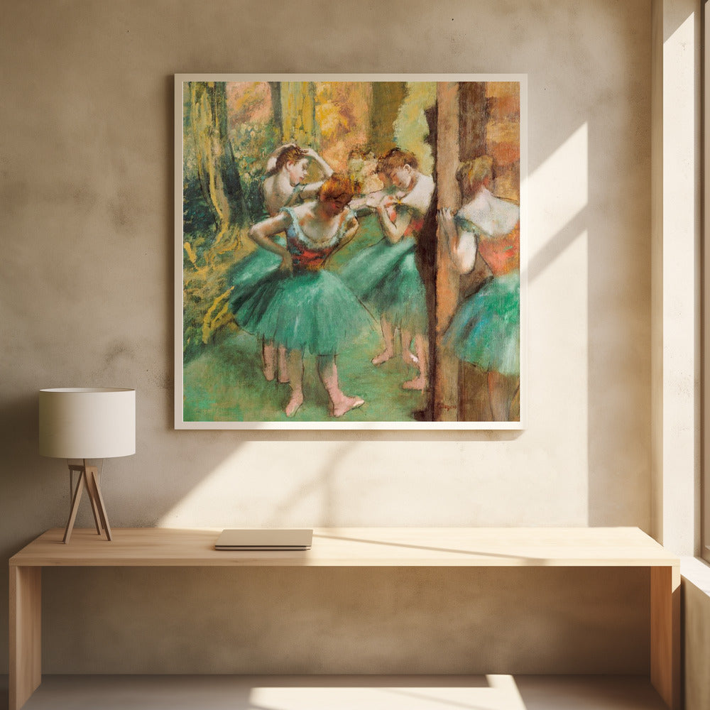 Edgar Degas: "Dancers in Green II"