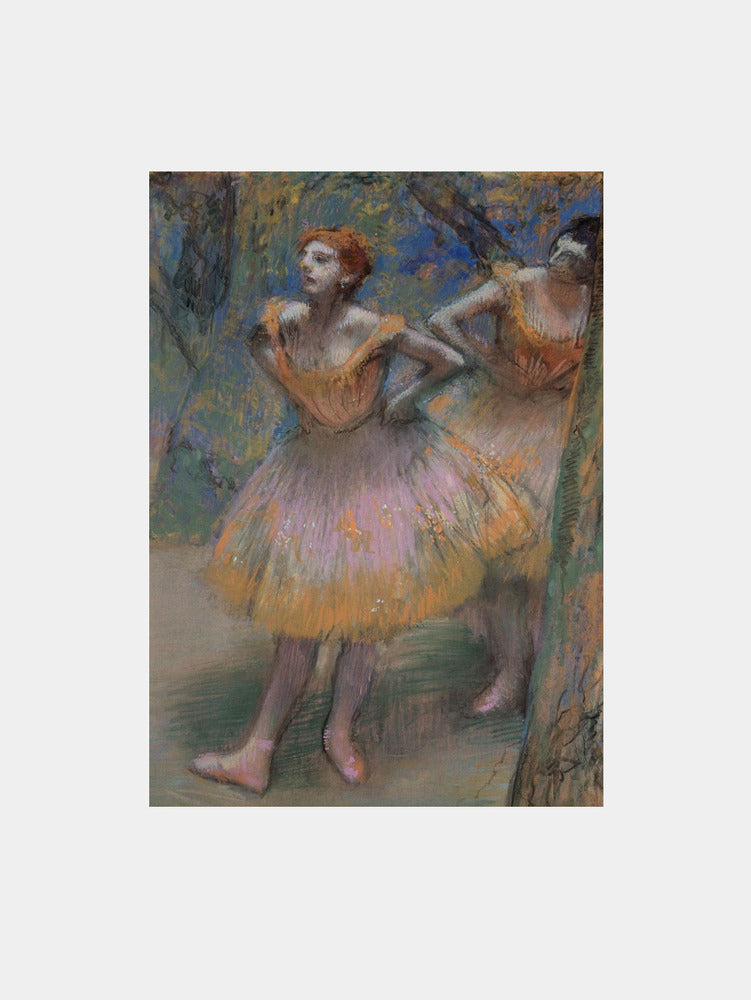 Edgar Degas: "Two Dancers" Art Print