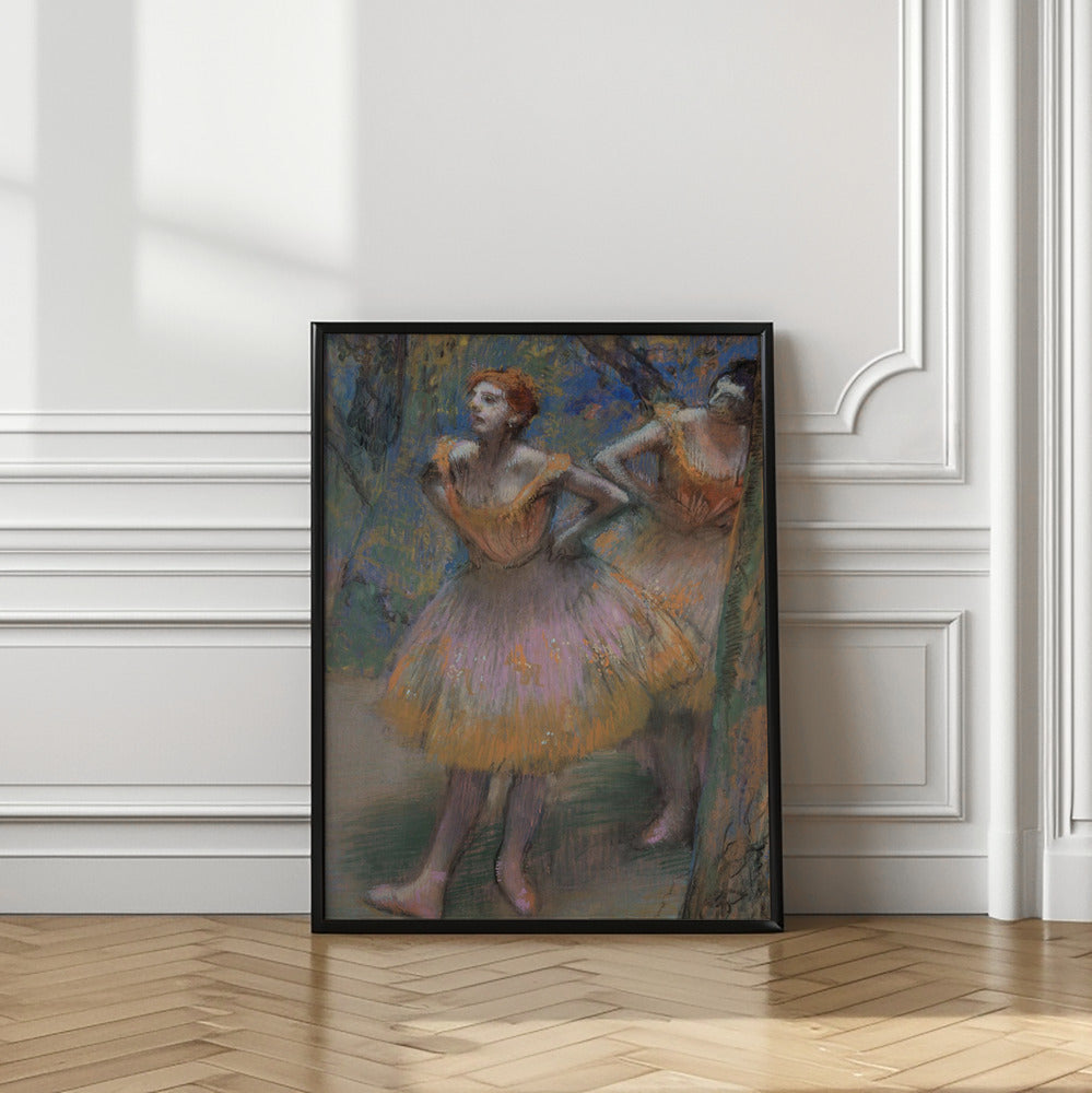 Edgar Degas: "Two Dancers" Art Print