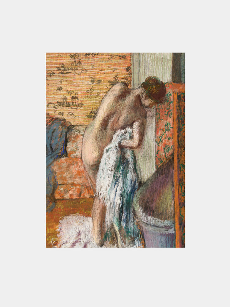 Edgar Degas: "Gentle Morning Bath" Art Print