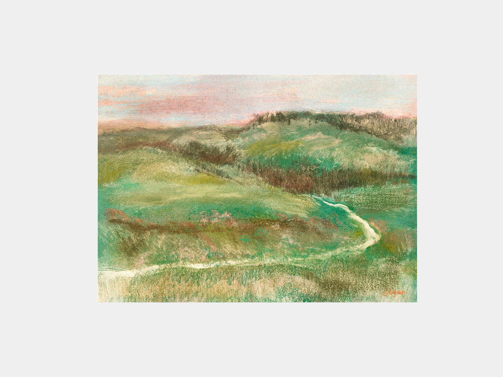 Edgar Degas: "Landscape" Art Print