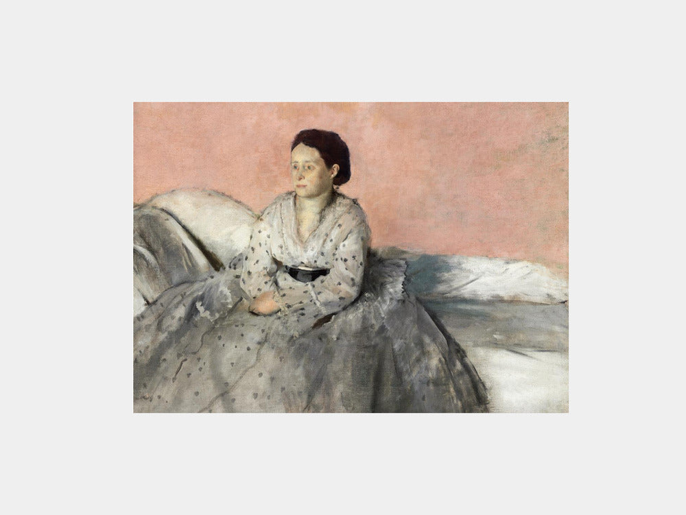 Edgar Degas: "Madame René de Gas (1872-1873)" Art Print