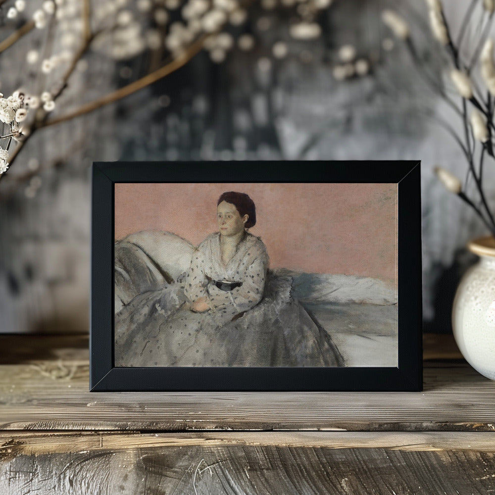 Edgar Degas: "Madame René de Gas (1872-1873)" Art Print