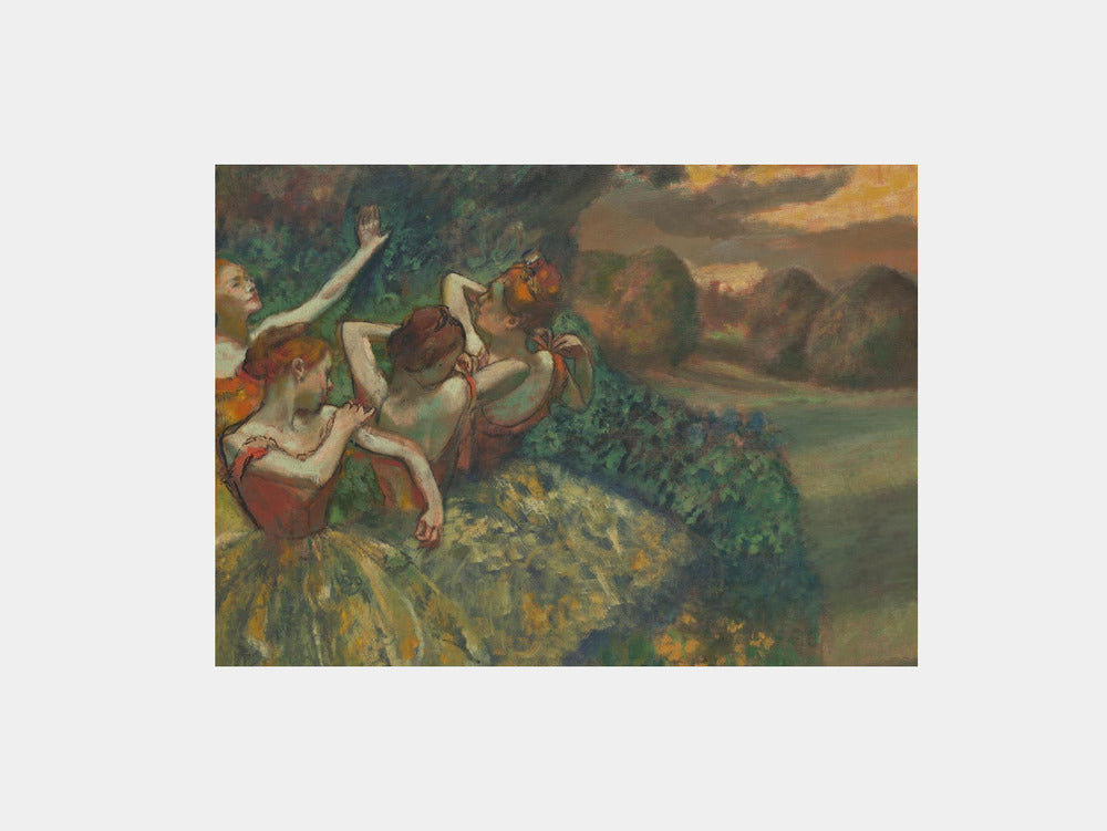 Edgar Degas: "Four Dancers II" Art Print