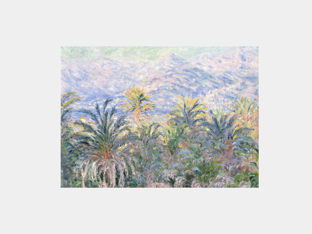 Monet: "Palm Trees at Bordighera (1884)" Art Print