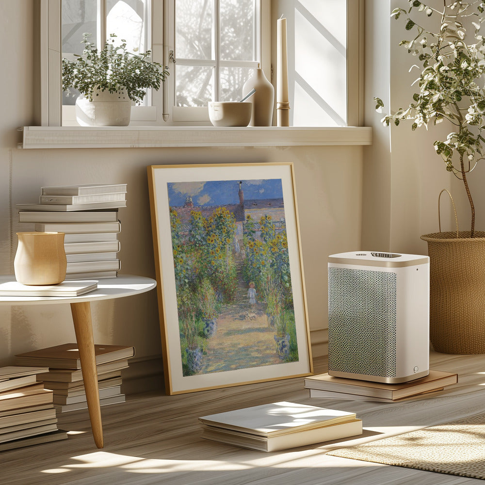 Monet: "The Artist's Garden At Vétheuil (1881)" Art Print
