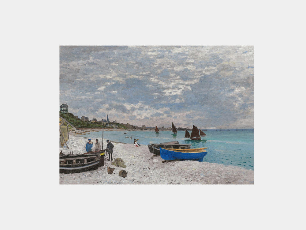 Monet: "The Beach At Sainte Adresse (1867)" Art Print