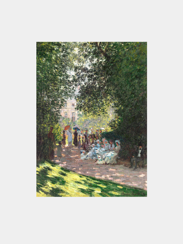 Monet: "The Parc Monceau (1878)" Art Print