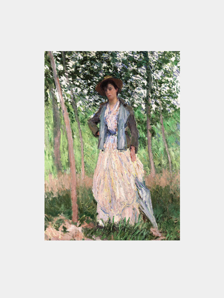 Monet: "The Stroller (1887)" Art Print